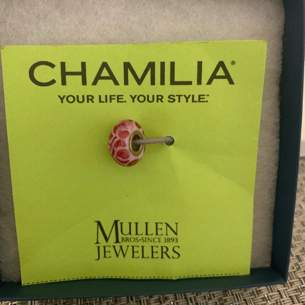 New Chamilia pink silver charm